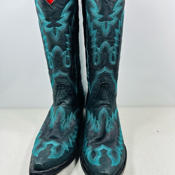 Los Altos Lizard Cowboy Boot 10 M Western Southwestern - Picture 2 of 7